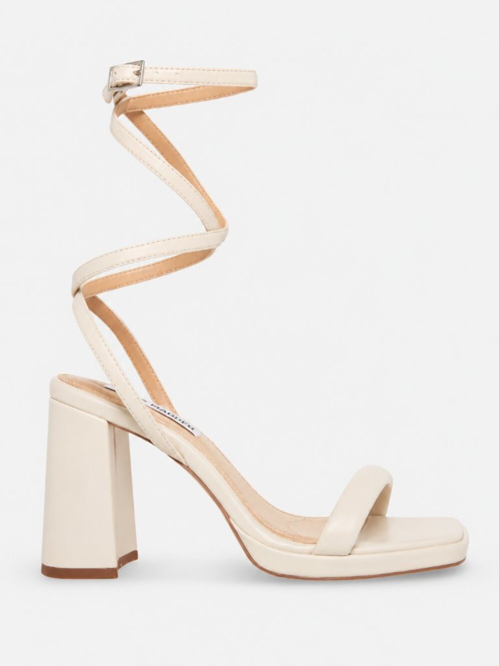 Steve Madden Marley Bone Spiral Wrap Platform Heel Sandals Size 7